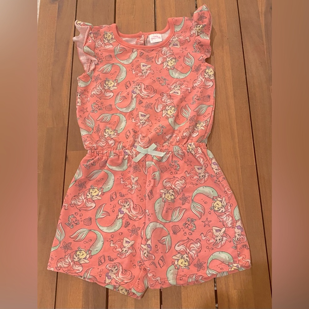 Disney Princess Little Mermaid Romper, 6 6x